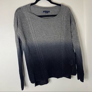 American Eagle grey ombré sweater